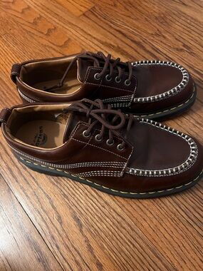 Dr. Martens Lowell—Leather Moc Toe Shoes